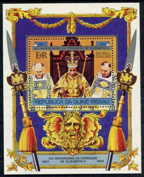 Guinea-Bissau - Miniature Sheet - QEII 25th Anniversary of Coronation 1978 - MNH