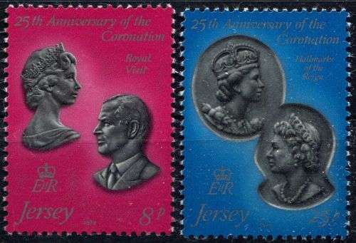 Jersey - QEII 25th Anniversary of Coronation 1978 - MNH