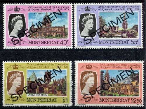 Montserrat - Specimen - QEII 25th Anniversary of Coronation 1978 - MNH