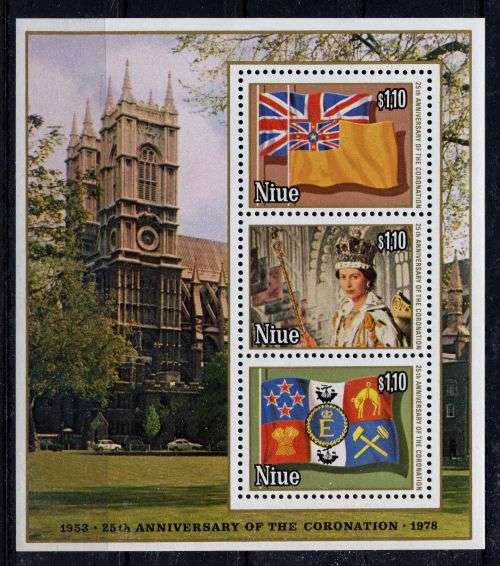 Niue - Miniature Sheet - QEII 25th Anniversary of Coronation 1978 - MNH