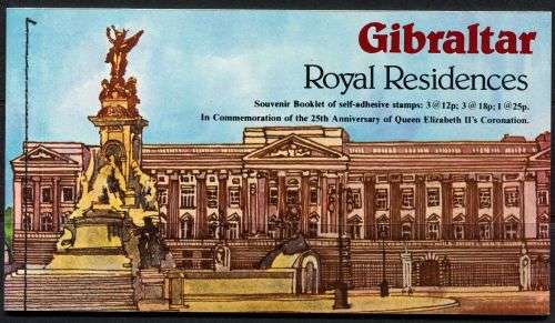 Gibraltar - Complete Booklet - QEII 25th Anniversary of Coronation 1978