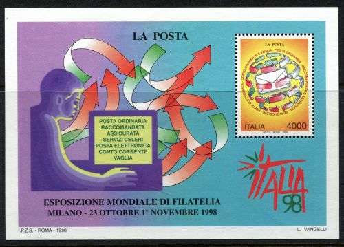 Italy - Miniature Sheet - 1998 - MNH