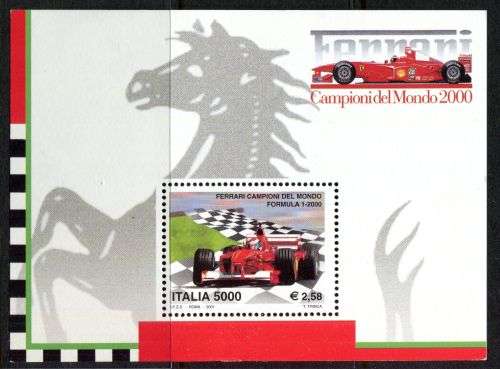 Italy - Miniature Sheet - 2001 - MNH