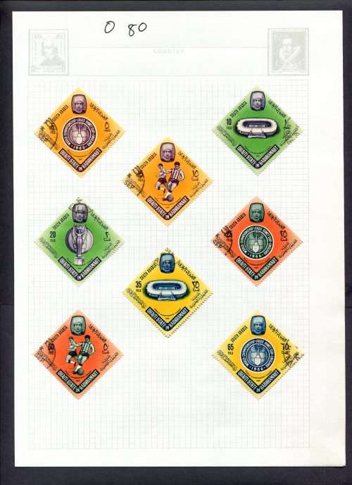 Sport - 8 Stamps Mounted(Hinged) on Album Page