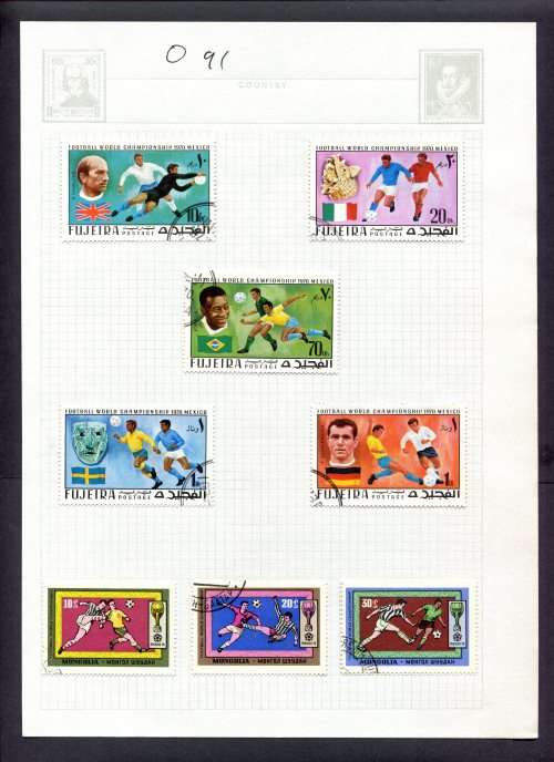 Sport - 8 Stamps Mounted(Hinged) on Album Page