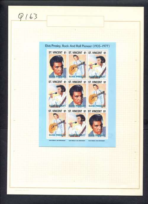Music - 1 Miniature Sheet Mounted(Hinged) on Old Album Page
