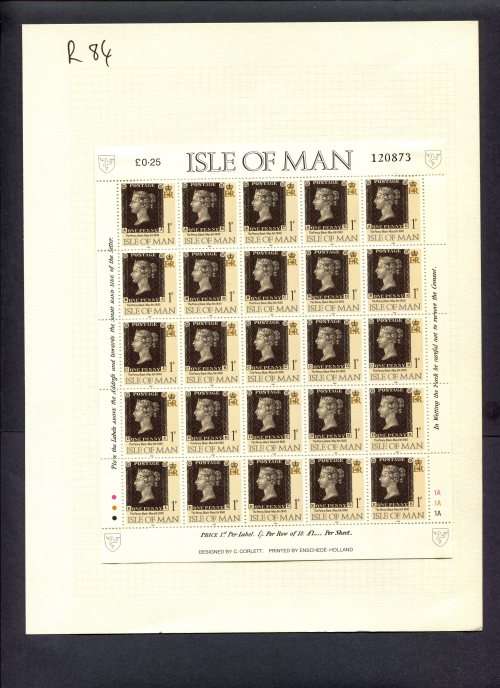 Stamps on Stamps - 1 Miniature Sheet  Mounted(Hinged) on Album Page