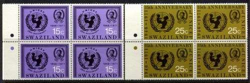 Swaziland - Set of 2 Blocks of 4 - 1972 - MNH