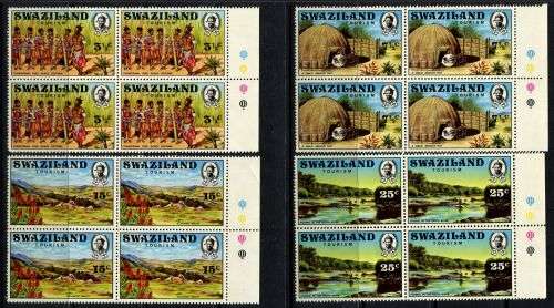 Swaziland - Set of 4 Blocks of 4 - 1972 - MNH