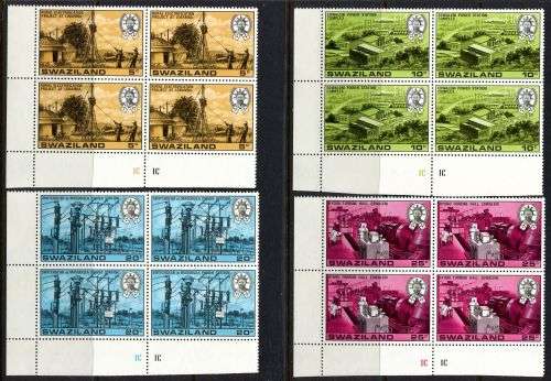 Swaziland - Set of 4 Control Blocks 1C of 4 - 1978 - MNH