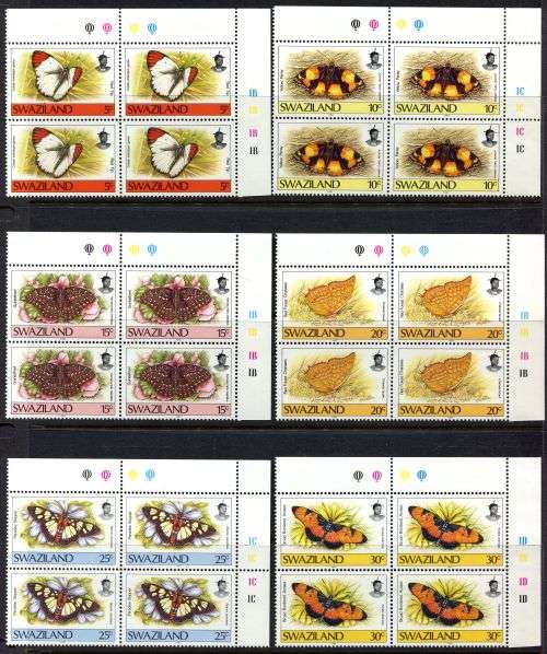 Swaziland - Set of 12 Control Blocks of 4 - 1992 - MNH