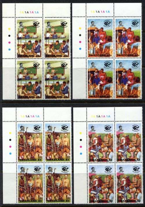 Swaziland - Set of 4 Control Blocks of 4 - 1994 - MNH