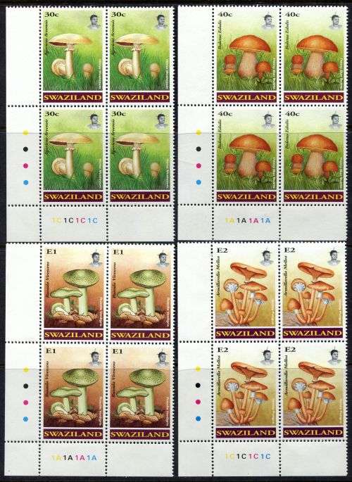 Swaziland - Set of 4 Control Blocks of 4 - 1994 - MNH