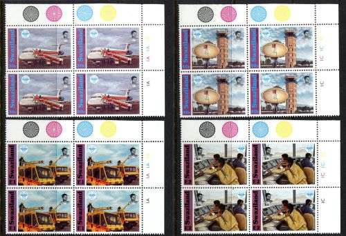 Swaziland - Set of 4 Control Blocks of 4 - 1994 - MNH