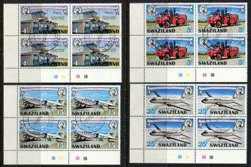 Swaziland - Set of 4 Control Blocks of 4 - 1975 - Used(CTO)