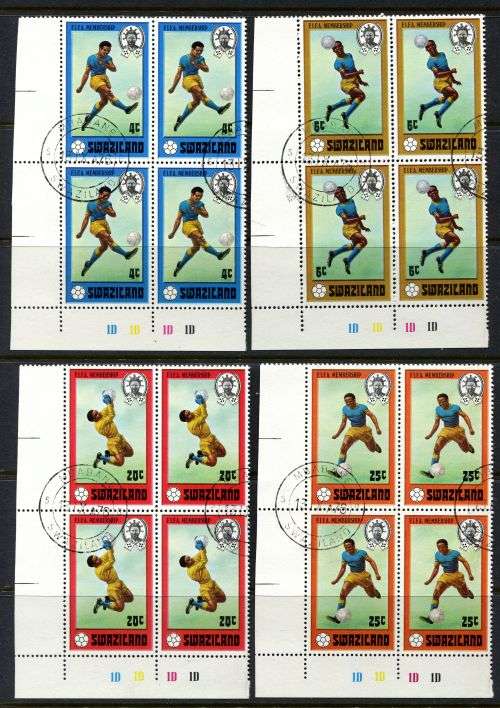 Swaziland - Set of 4 Control Blocks of 4 - 1976 - Used(CTO)