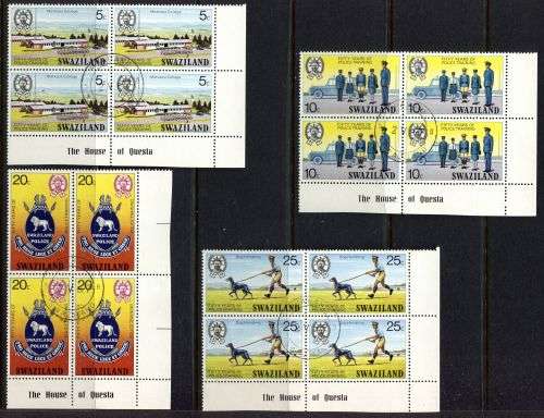 Swaziland - Set of 4 Blocks of 4 - 1977 - Used(CTO)