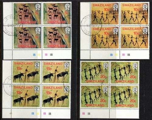 Swaziland - Set of 4 Blocks of 4 - 1977 - Used(CTO)