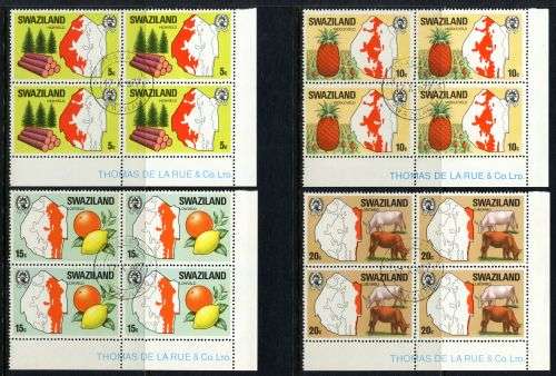 Swaziland - Set of 4 Blocks of 4 - 1977 - Used(CTO)