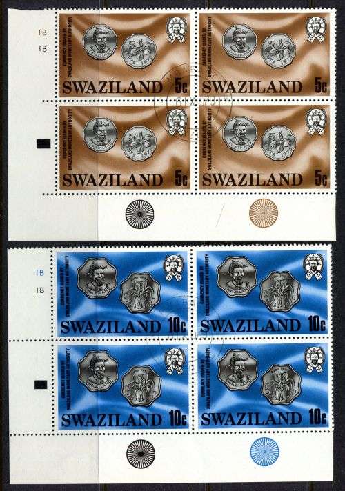 Swaziland - Set of 5 Control Blocks of 4 - 1979 - Used(CTO)