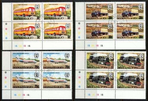 Swaziland - Set of 4 Control Blocks of 4 - 1981 - Used(CTO)