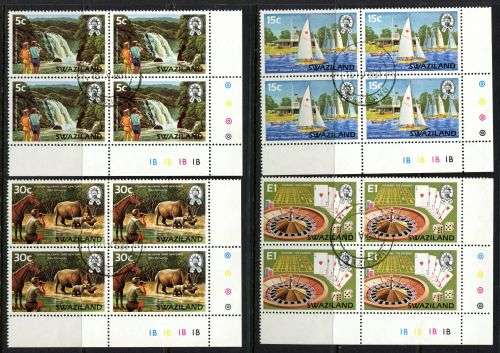 Swaziland - Set of 4 Control Blocks of 4 - 1981 - Used(CTO)