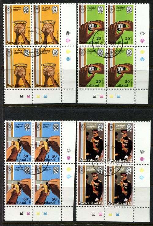Swaziland - Set of 4 Control Blocks of 4 - 1981 - Used(CTO)