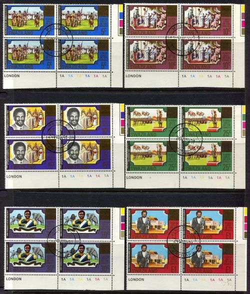 Swaziland - Set of 6 Control Blocks of 4 - 1981 - Used(CTO)