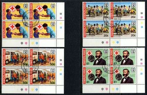 Swaziland - Set of 4 Control Blocks of 4 - 1982 - Used(CTO)