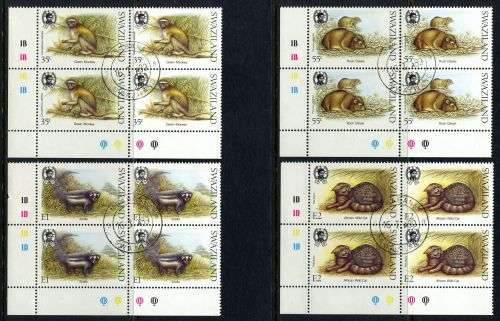 Swaziland - Set of 4 Control Blocks of 4 - 1989 - Used(CTO)