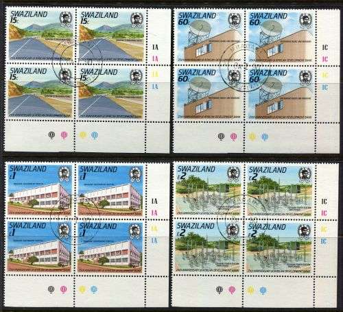 Swaziland - Set of 4 Control Blocks of 4 - 1989 - Used(CTO)