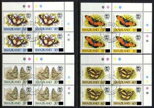Swaziland - Set of 4 Control Blocks of 4 - 1990 - Used(CTO)