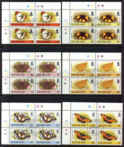 Swaziland - Set of 12 Control Blocks of 4 - 1992 - Used(CTO)