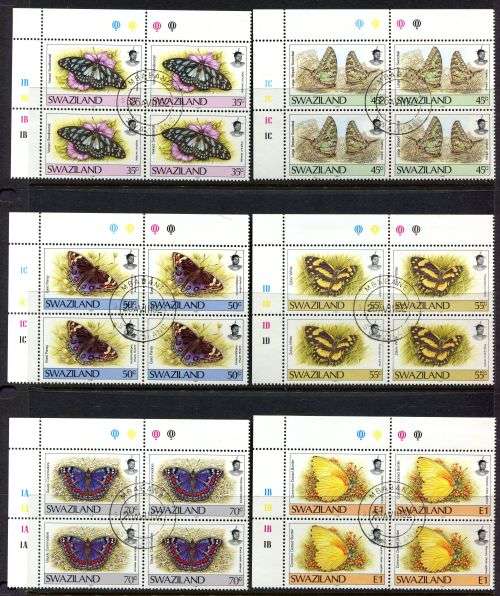 Swaziland - Set of 12 Control Blocks of 4 - 1992 - Used(CTO)