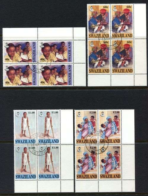 Swaziland - Set of 4 Blocks of 4 - 1996 - Used(CTO)