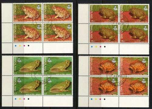 Swaziland - Set of 4 Control Blocks of 4 - 1998 - Used(CTO)