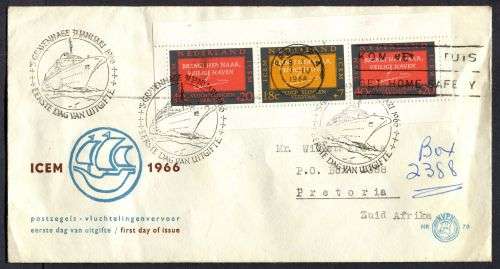 Netherlands - Miniature Sheet FDC - 1966