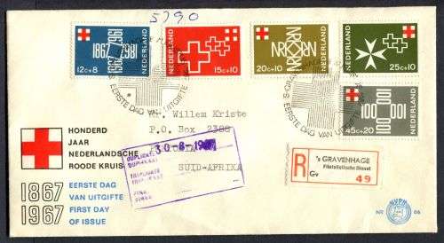 Netherlands - FDC - 1967