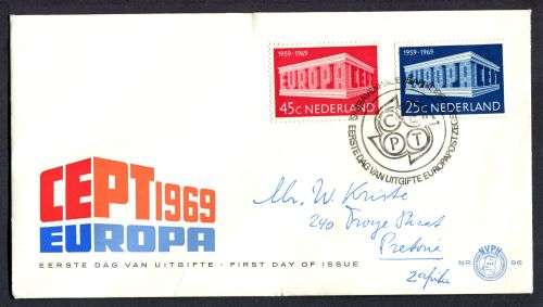 Netherlands - FDC - 1969