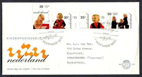 Netherlands - FDC - 1972