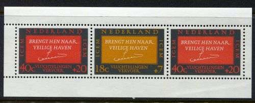 Netherlands - Miniature Sheet - 1966 - Mounted Top Margin