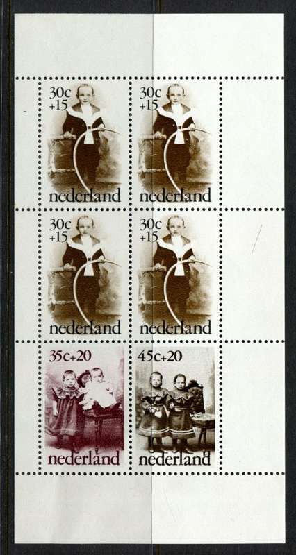 Netherlands - Miniature Sheet - 1974 - Mounted Top Margin
