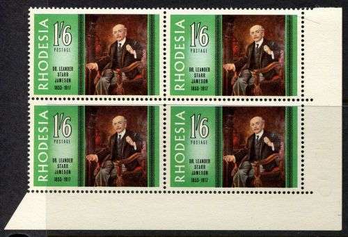 Rhodesia - Corner Block of 4 - 1967 - MNH