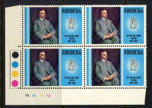 Rhodesia - 1 Control Block of 4 - 1969 - MNH