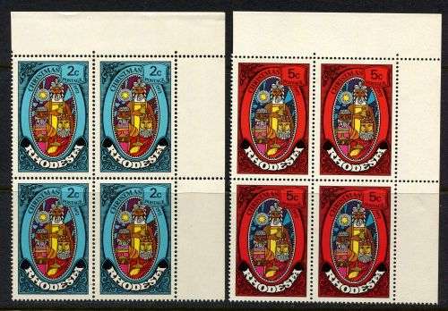 Rhodesia - 2 Corner Blocks of 4 - 1972 - MNH