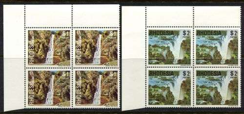 Rhodesia - Set of 15 Corner Blocks of 4 - 1978 - MNH