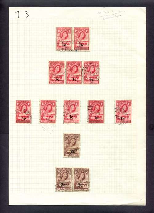 Bechuanaland - 13 Stamps Mounted(Hinged) on Old Album Page