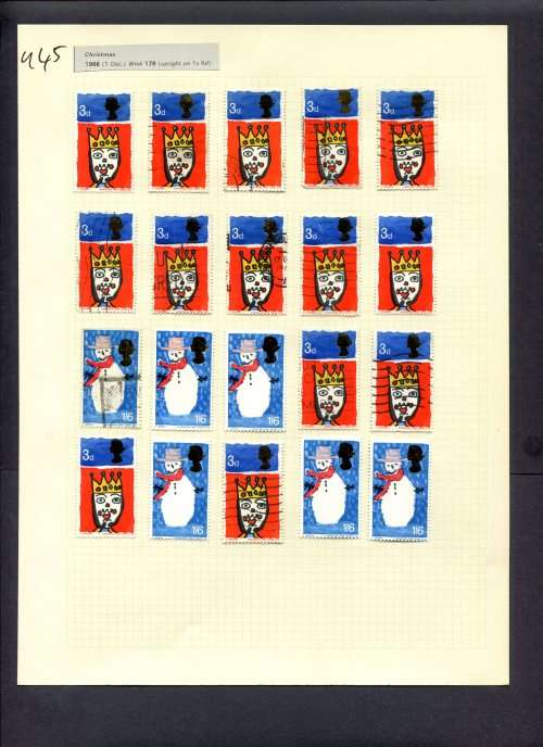 Great Britain - 20 Stamps Mounted (Hinged) On Album Page