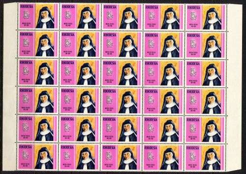 Rhodesia - 1 Block of 30 - 1970 - MNH