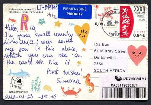Lithuania - Modern Used Post Card